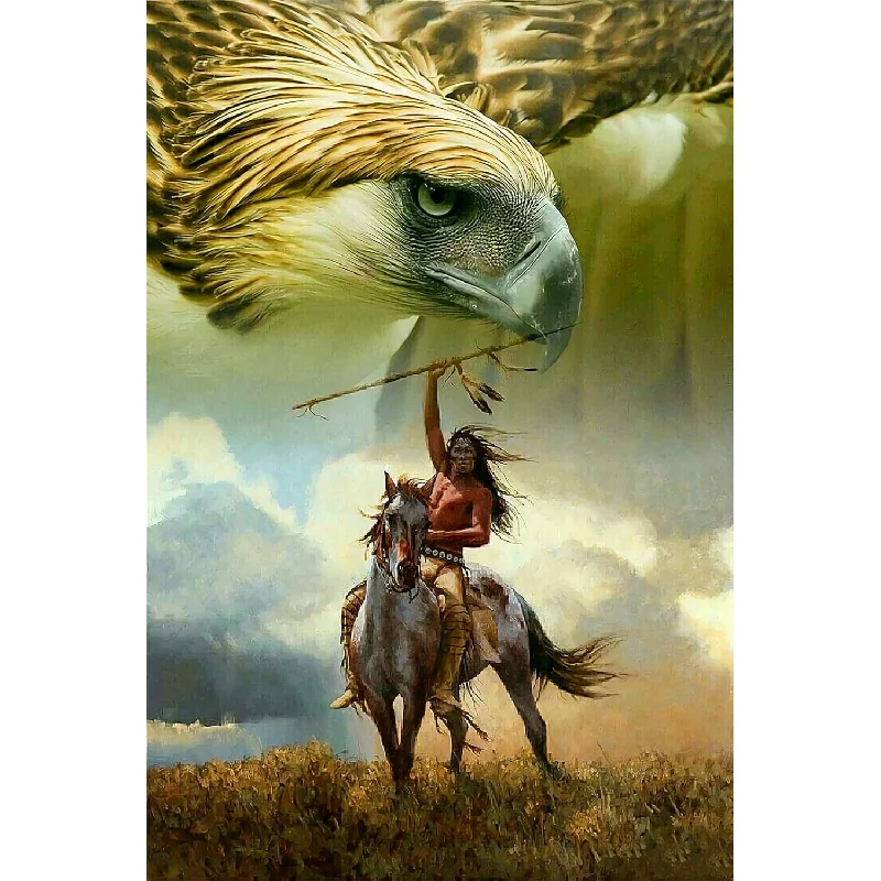 1000 Piece Wooden Puzzles For Adults Family Elderly Or Kids, Warrior And An