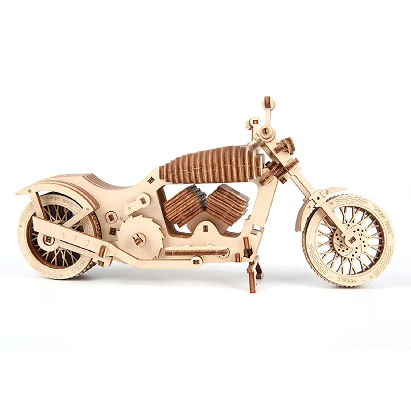 3D Wooden Puzzle?Motorbike Diy Kit Wooden Mechanical Motorcycle Project 3D Puz