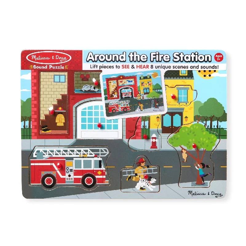 Around the Fire Station Sound Puzzle - 8 Pieces