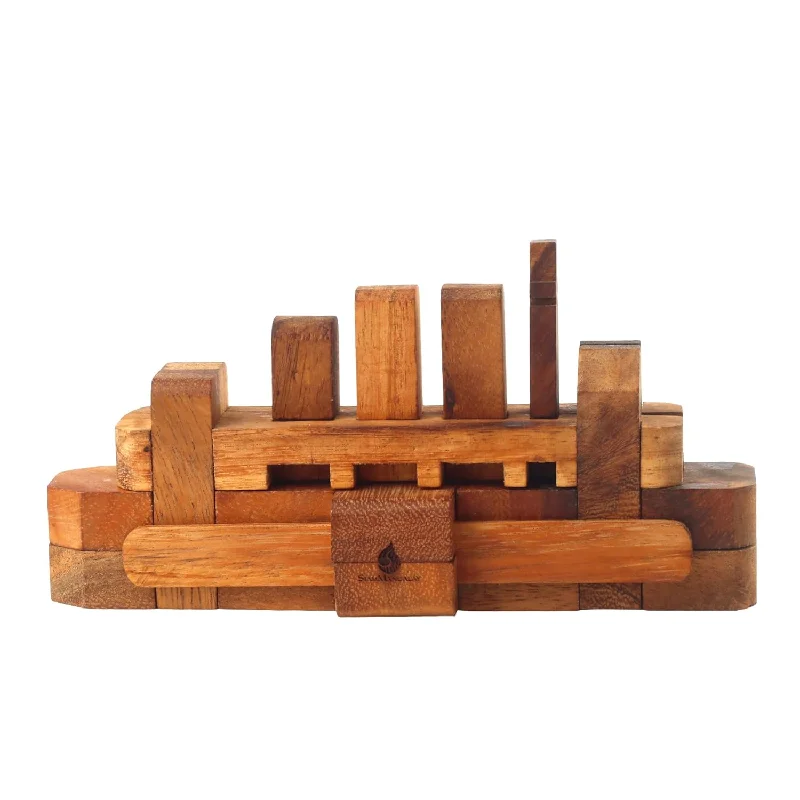 Bateau Boat: Wooden Puzzle Adult & 3D Brain Teaser Game Wood Mind Brain Logic