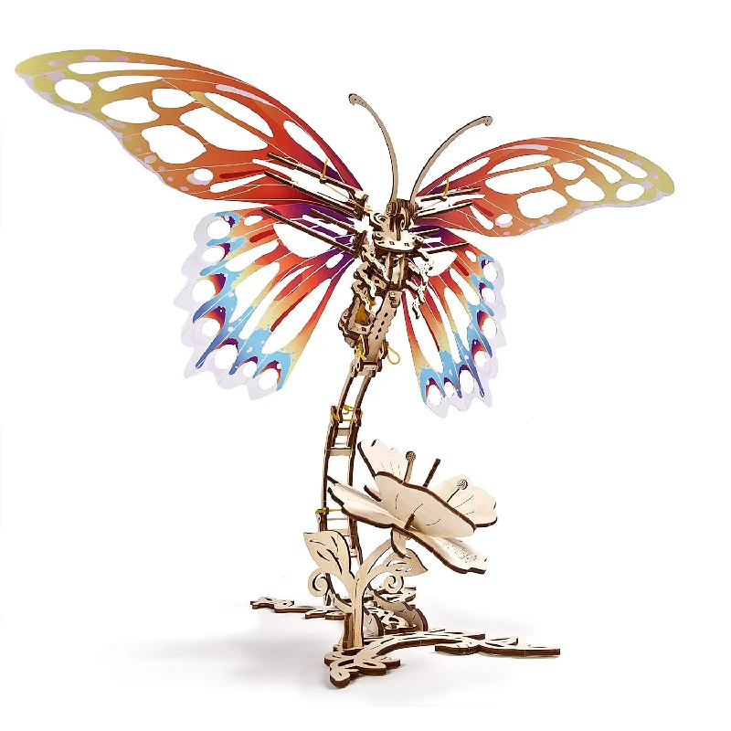 Butterfly 3D Wooden Puzzle Adult 3D Model Kit Model Kit For Adults Teenagers L