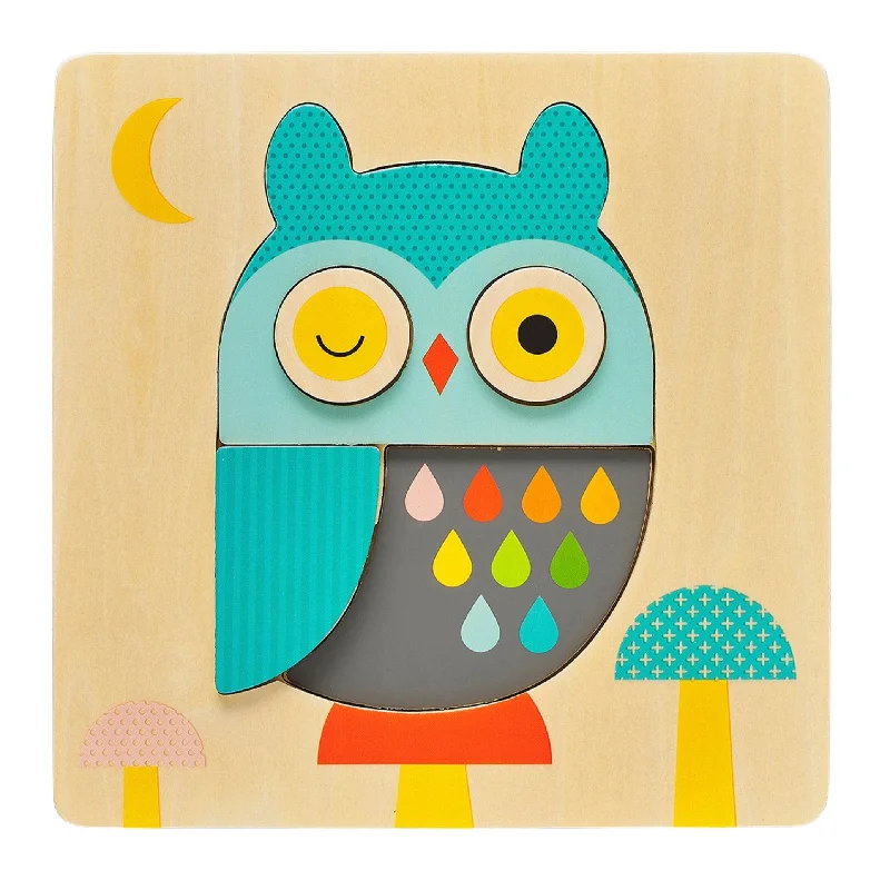 Little Owl Chunky Wood Puzzle