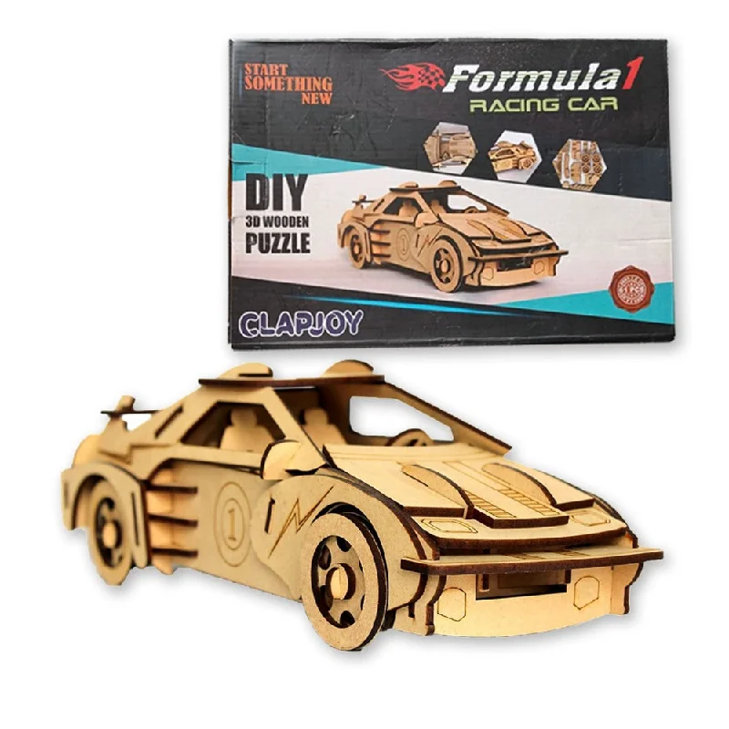 3D Wooden Puzzle Formula 1 Racing Car