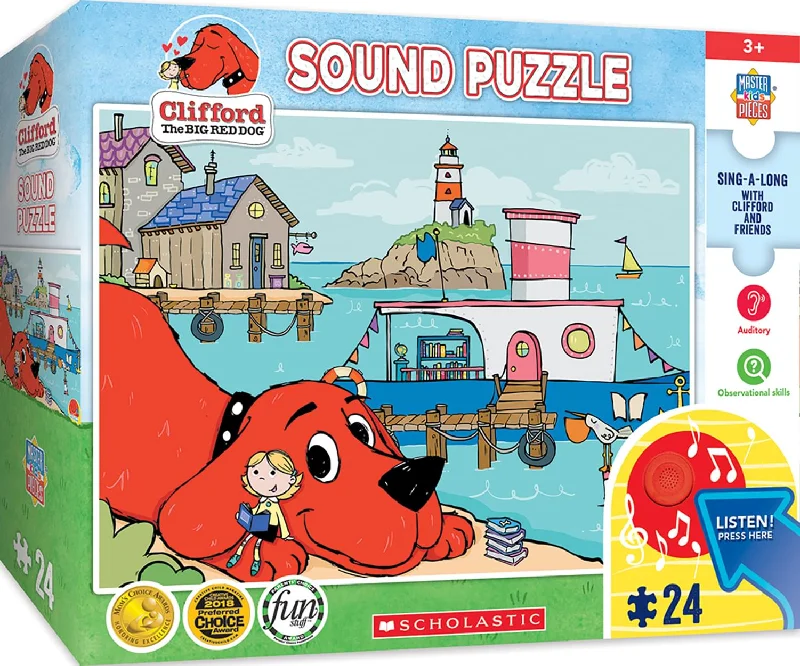 Clifford Library Boat 24 Piece Sing-A-Long Song Sound Puzzle