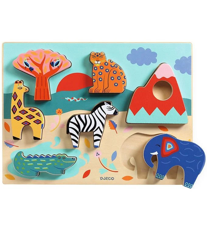 Djeco Wooden Puzzle Savanna