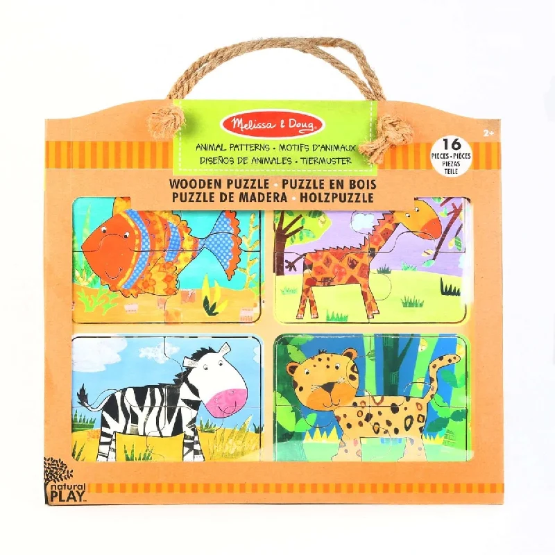 Melissa and Doug - Wooden Puzzle - Animal Patterns