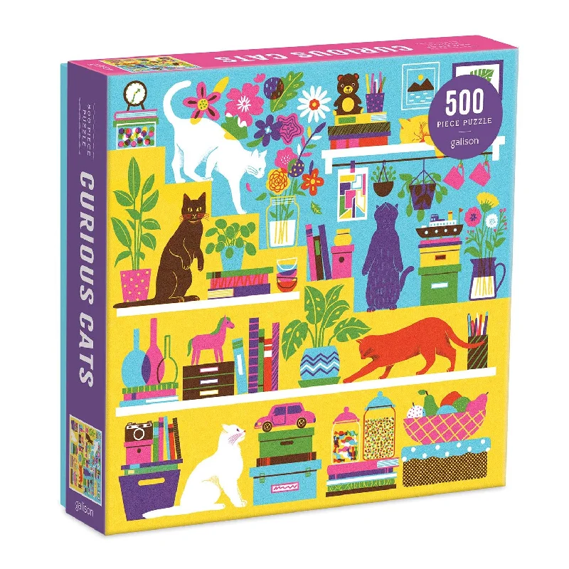 Curious Cats 500 Piece Jigsaw Puzzle