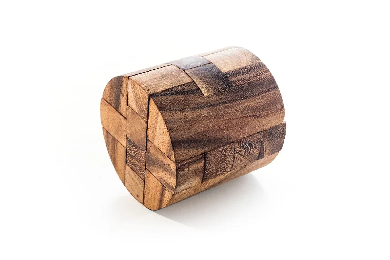 Cylinder Cube - Brain Teaser Wooden Puzzle