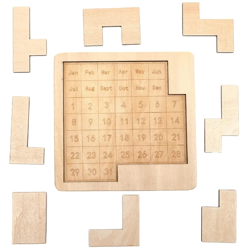 Daily Calendar Puzzle Wooden Puzzles For Adults A Puzzle To Challenge 365+