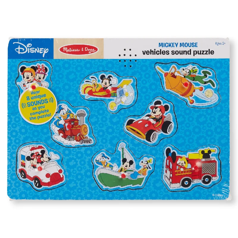 Disney Mickey Mouse & Friends Vehicles Sound Puzzle - 8 Pieces