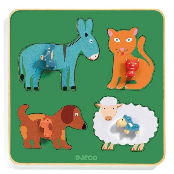 xDjeco Family Farm Wooden Puzzle