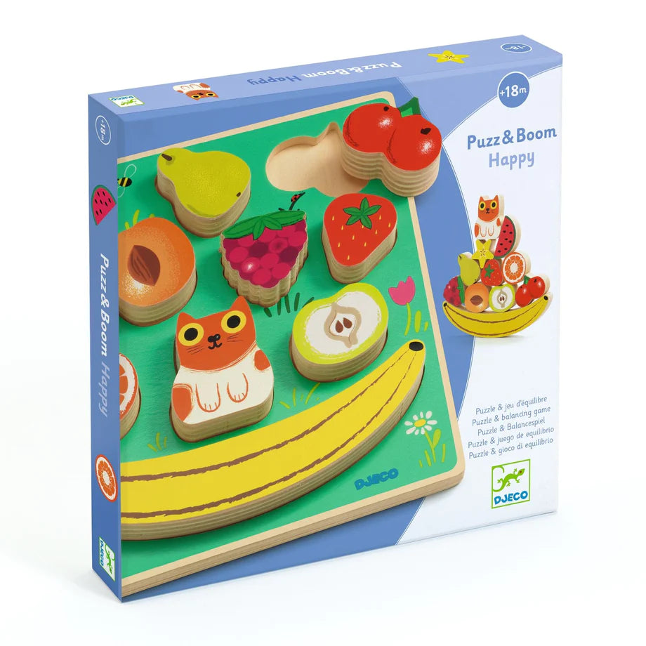 Djeco Puzz & Boom Happy Wooden Puzzle