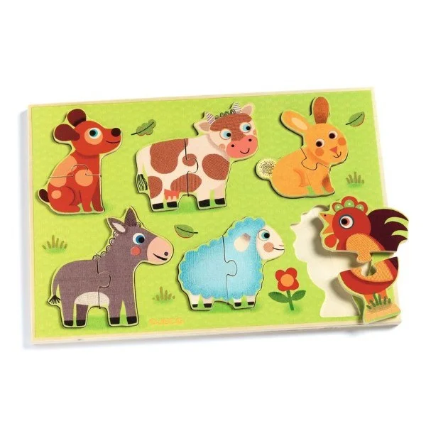 Djeco Wooden Puzzles - Coucou-Cow