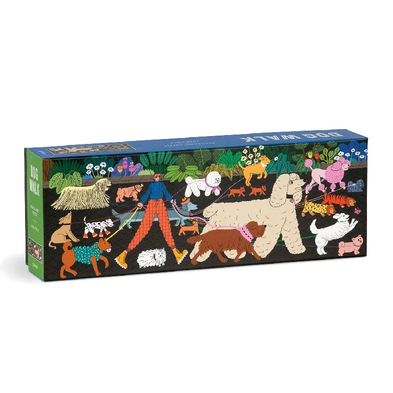 Dog Walk 1000 Piece Panoramic Jigsaw Puzzle