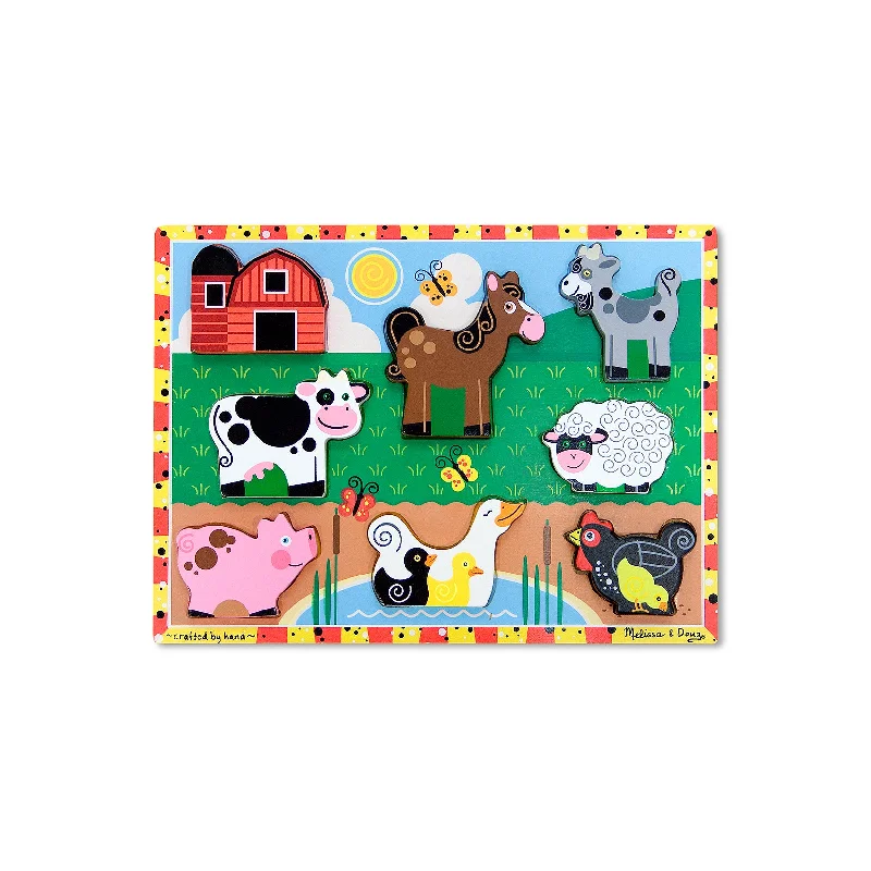 Farm Animals Chunky Wooden Puzzle 3723