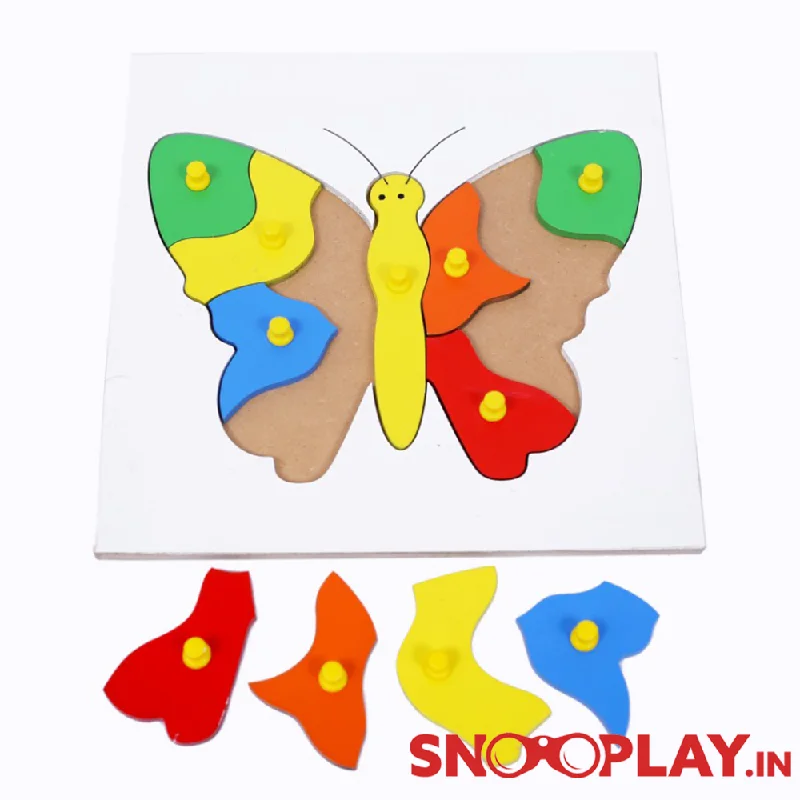 Fish & Butterfly Wooden Puzzle (Combo of 2)