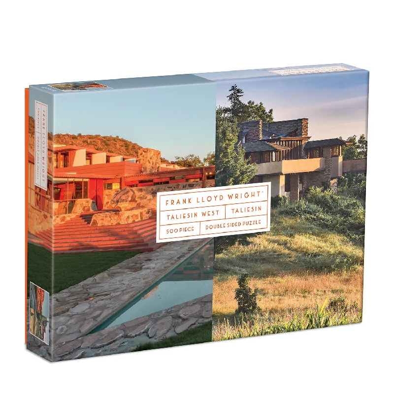 Frank Lloyd Wright Taliesin and Taliesin West Double-Sided 500 Piece Jigsaw Puzzle