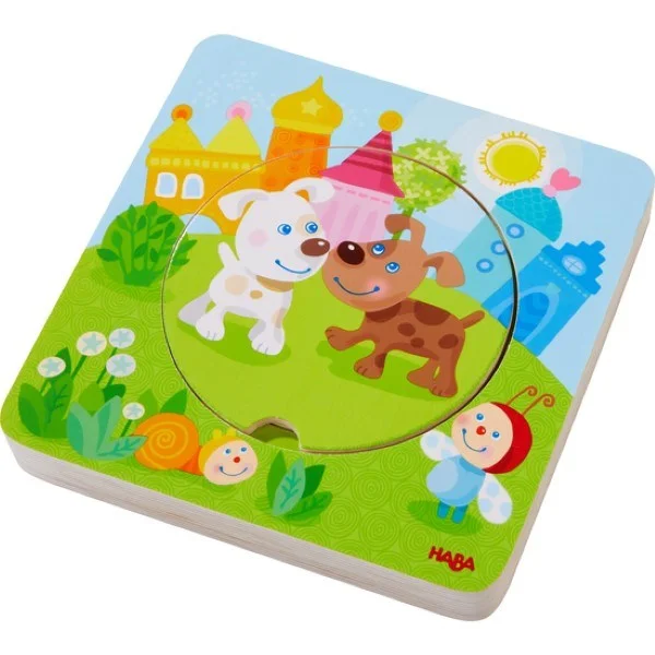 HABA Wooden puzzle Frolicking animal children