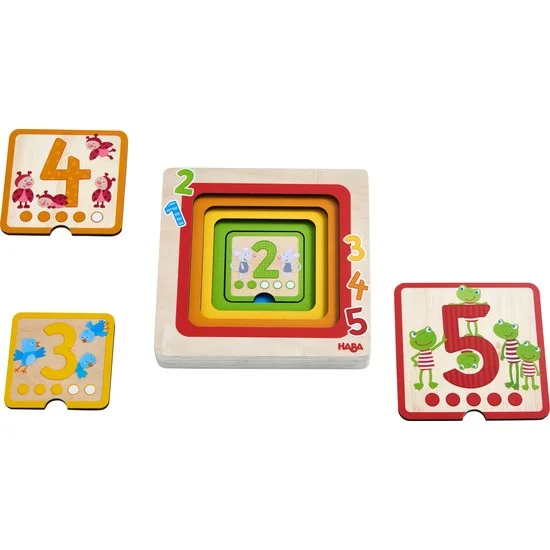 Haba Wooden Puzzle Counting Friends