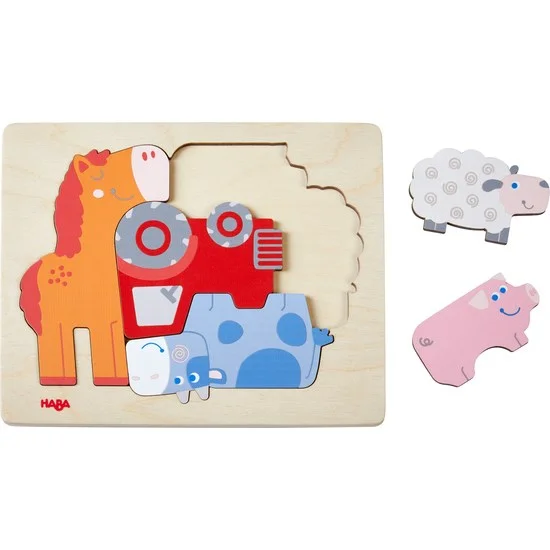 Haba Wooden Puzzle Animal Shuffle