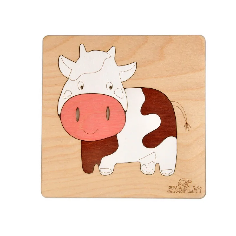 Happy Cow - Wooden Puzzle