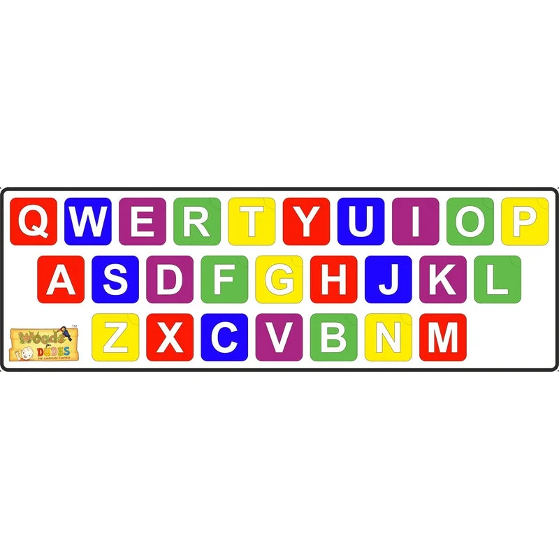 Key Board Small  A-Z Wooden Puzzle