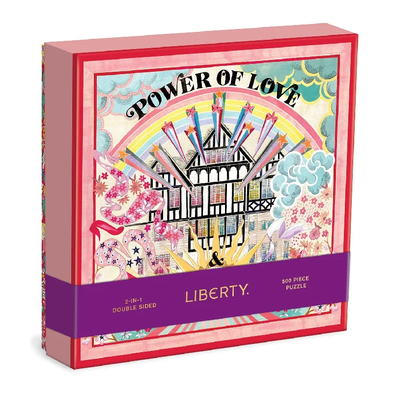 Liberty Power of Love 500 Piece Double Sided Jigsaw Puzzle with Shaped Pieces