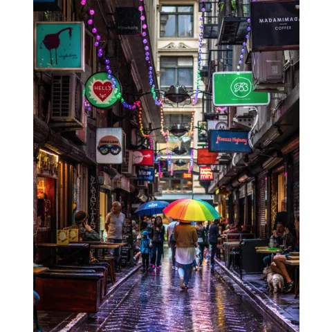 MELBOURNE I LOVE YOU Rainbow Laneway 1000 Piece Jigsaw Puzzle