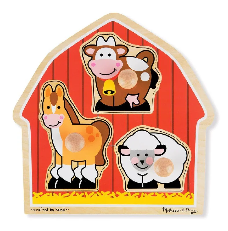 Melissa & Doug Jumbo Knob Puzzle Barnyard Animals