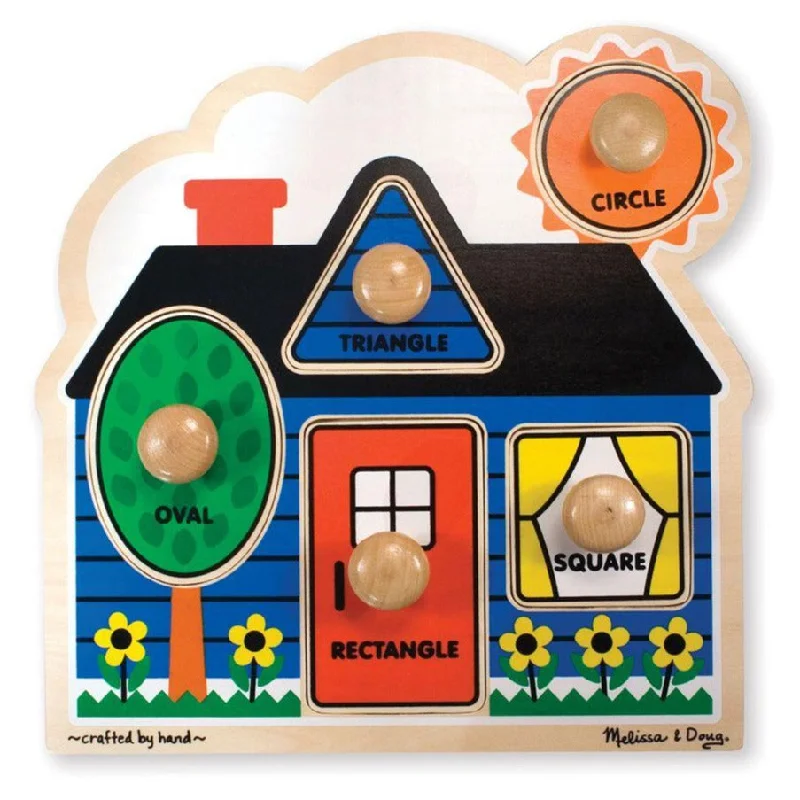 Melissa & Doug Jumbo Knob Puzzle First Shapes