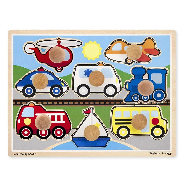 Melissa & Doug Jumbo Knob Puzzle Vehicles