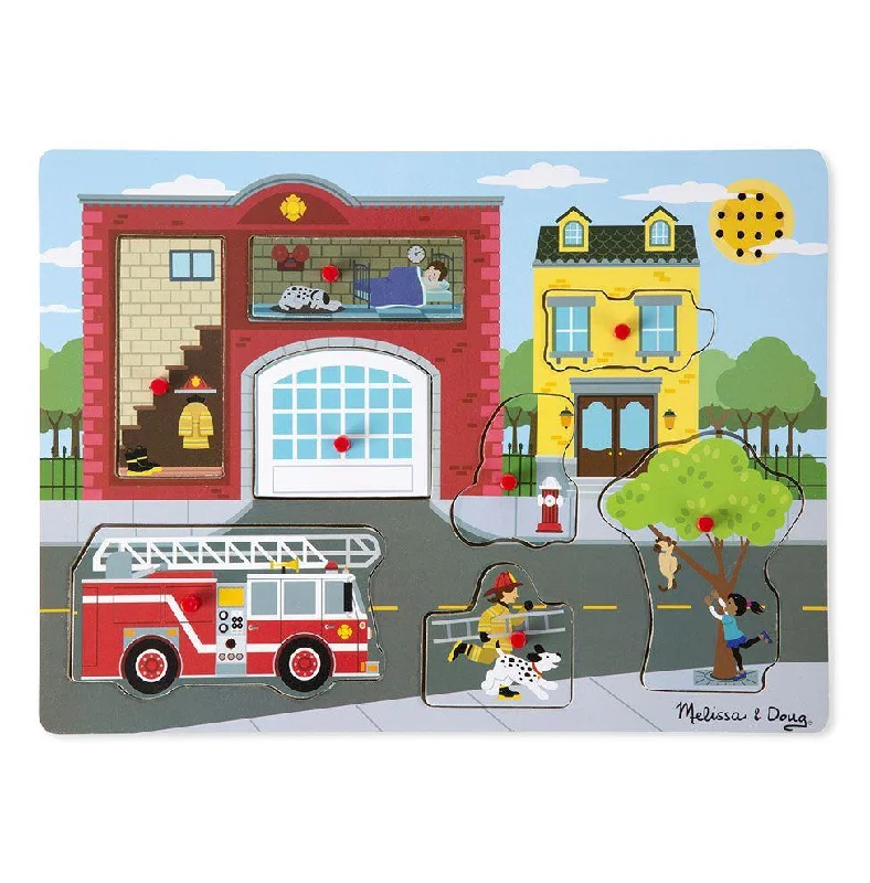 Melissa & Doug Sound Puzzle Around the Fire Station