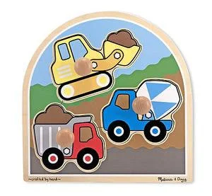 Melissa & Doug Jumbo Peg Puzzle Construction