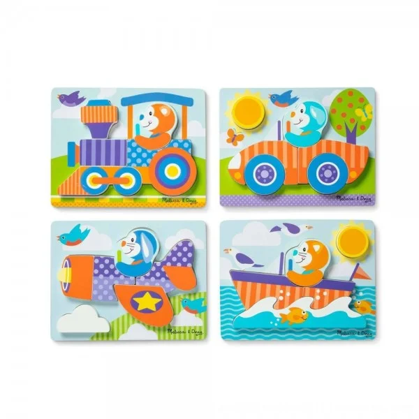 Melissa & Doug - First Play Jigsaw Puzzle Set Vehicles