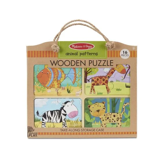 Melissa & Doug Natural Play Wooden Puzzles