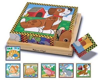 MELISSA & DOUG PETS CUBE PUZZLE 16PCE