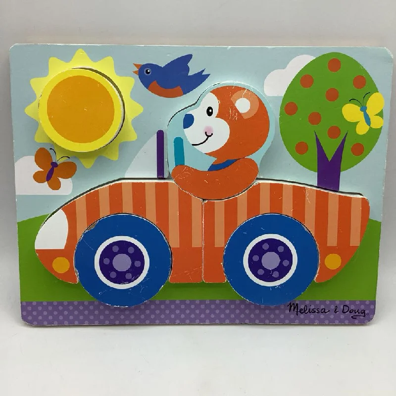 Melissa & Doug Wooden Car Chunky Puzzle