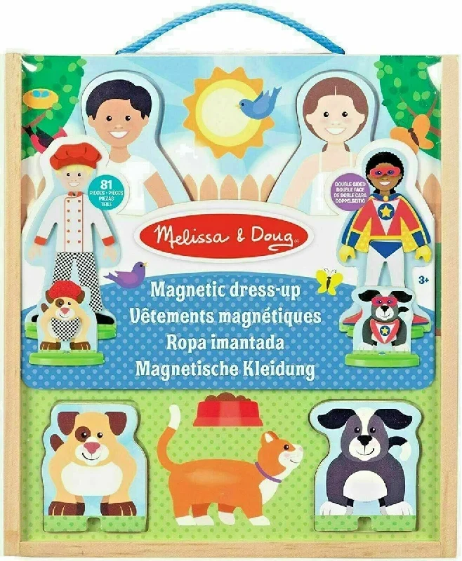 Melissa & Doug Wooden Occupations - Magnetic Pretend Play Set