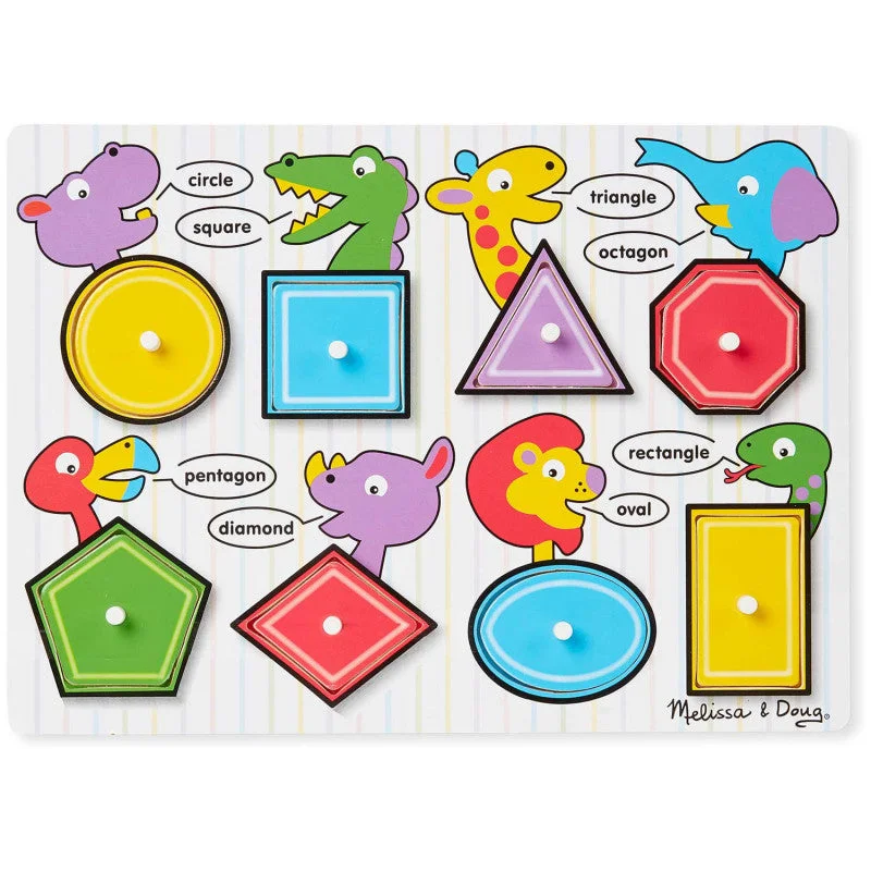 Melissa & Doug - Wooden Peg Puzzle