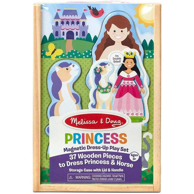 Melissa & Doug Wooden Princess - Magnetic Dress-Up Play Set