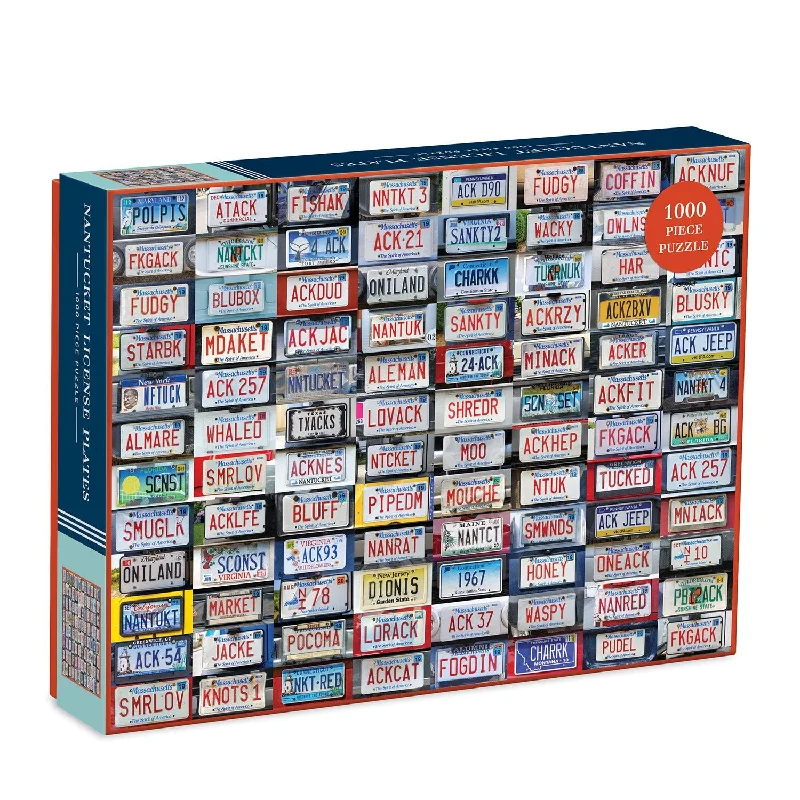 Nantucket License Plates 1000 Piece Jigsaw Puzzle