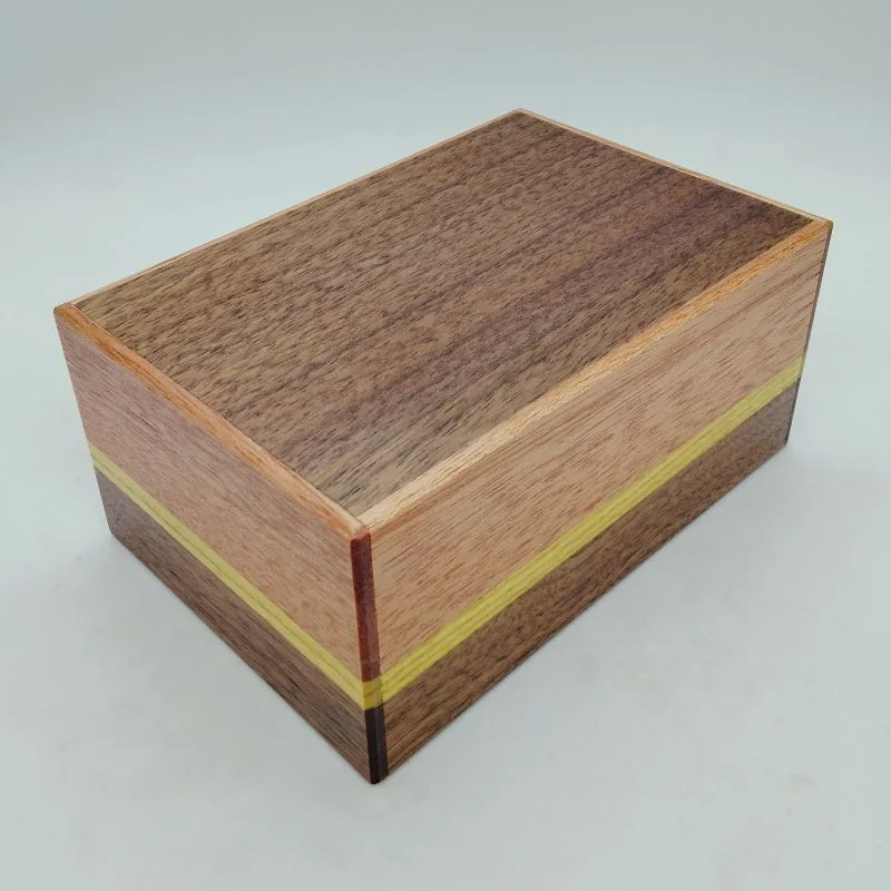 Natural Wood Puzzle Box with Drawer 10 steps