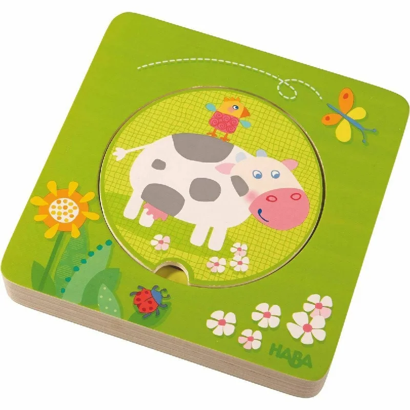 On the Farm 5 Piece Wooden Puzzle