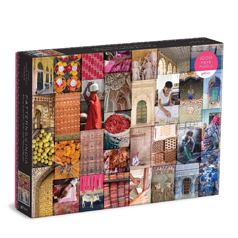 Patterns of India: A Journey Through Colors, Textiles and the Vibrancy of Rajasthan 1000 Piece Jigsaw Puzzle