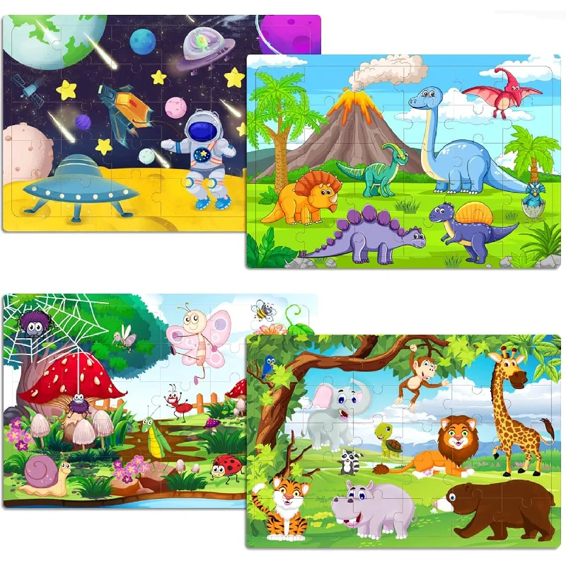 Puzzles For Kids Ages 3 5 Years Old 30 Piece Colorful Wooden Puzzles For To