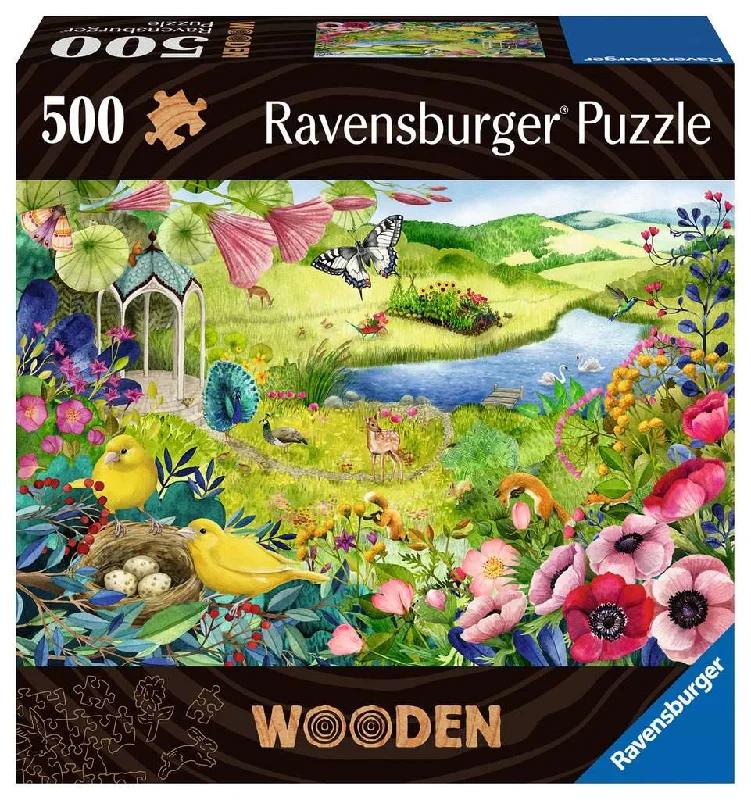 Ravensburger: Wild Garden: 500 Piece Wooden Puzzle