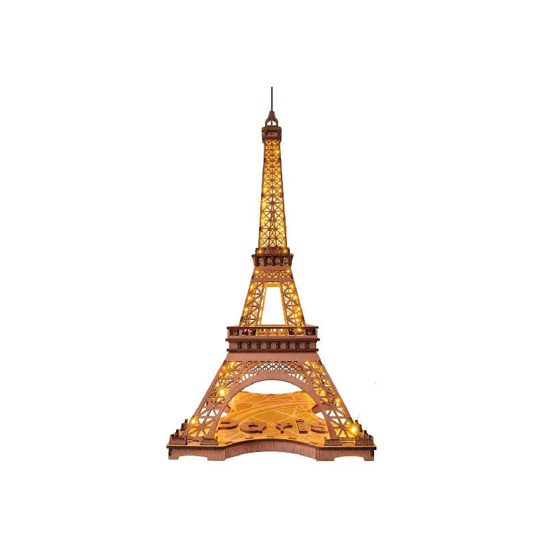 Rowood Eiffel Tower,3D Puzzle Model Kits for Adults,DIY 3D Wooden Puzzles f