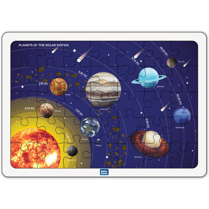 Solar System 35 Piece Wooden Puzzle for Kids