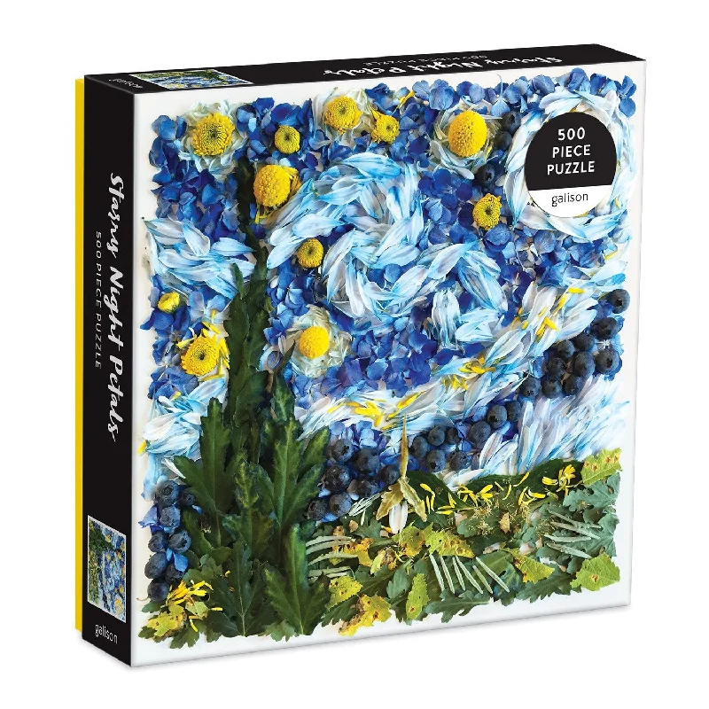 Starry Night Petals 500 Piece Jigsaw Puzzle