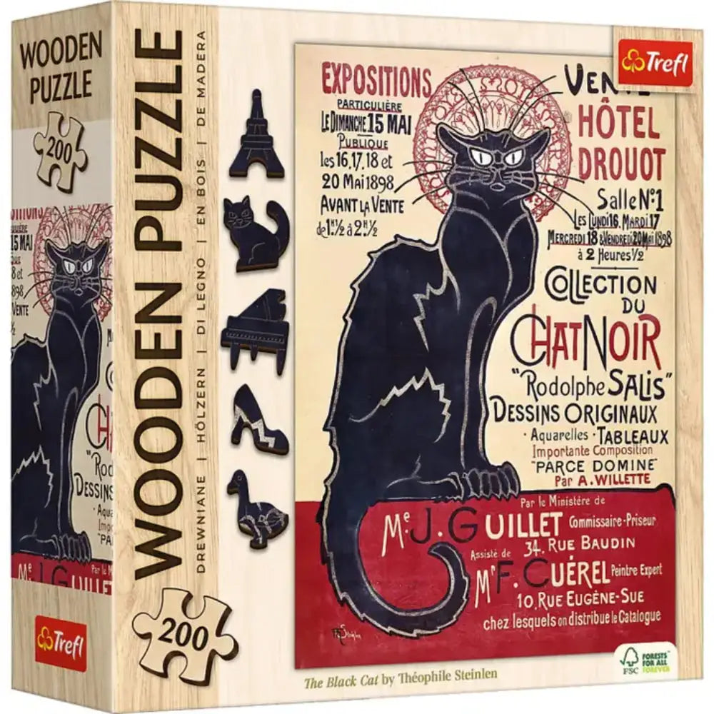 The Black Cat Wooden Puzzle